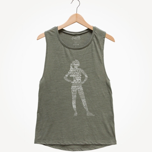 Workout Muscle Tee - Women's Tank Top - Muscle Tank Top - Yoga Tank Top - Workout Tank Top - Fitness Tank Top - Gym Tank Top - Typography