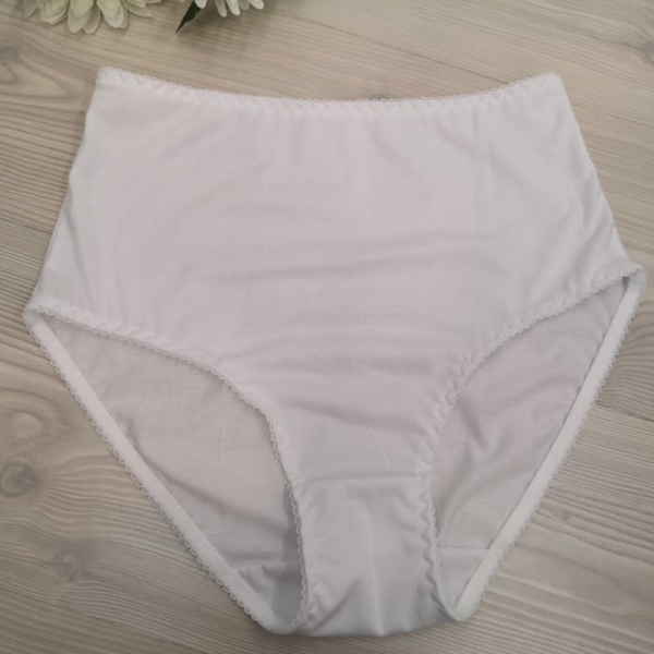 Luxury 1PCS 100% Organic Cotton Comfy Ladies High Waist Style Panty Cute Cotton Women's Underwear Handmade Panty Lingerie Bridal Gift
