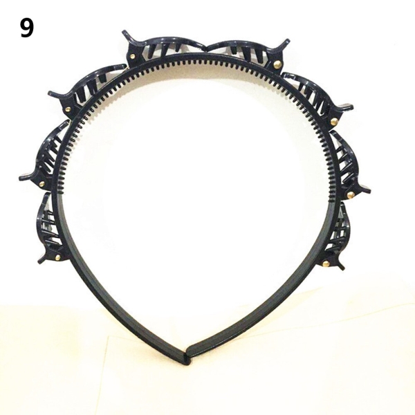 2pcs/lot AWAYTR Unisex Alice Hair Clip Headband Men Women Sports Hairband Hoop Metal Hoop Double Bangs Hairstyle Hair Clip Hair Accessories