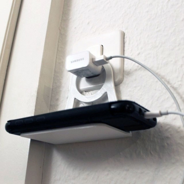 Outlet Cellphone Holder, Phone Stand (Stl File)