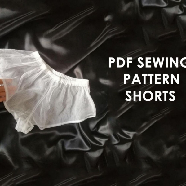 Underwear Shorts Pattern PDF | Pattern for Beginners | Underwear Pattern | PDF Shorts Pattern, Video Tutorial, Pajama Pattern
