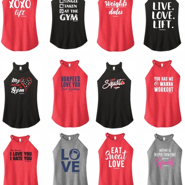 Valentines Day - High Neck Rocker Tanks 2 - ClubFitWear