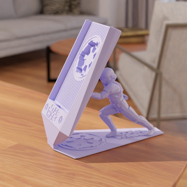Star Wars Phone Stand - Phone Holder - For 3d Print- Stl file, Home Office Use, Fantastic Gift for Tech Lovers -3D Smart Phone Support