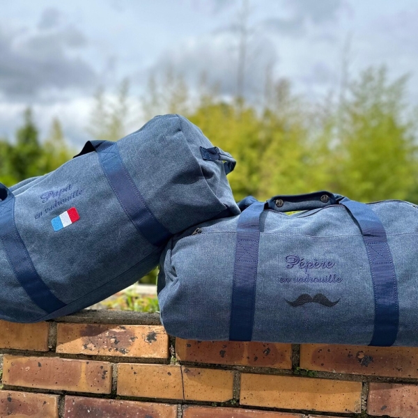 Vintage Sports Bag - Embroidered and Personalized