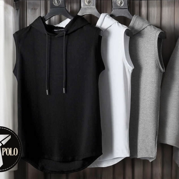 Sleeveless Hooded Sweatshirt | Fitness Style Clothing | Gym Wear Attire | Men's Fashion