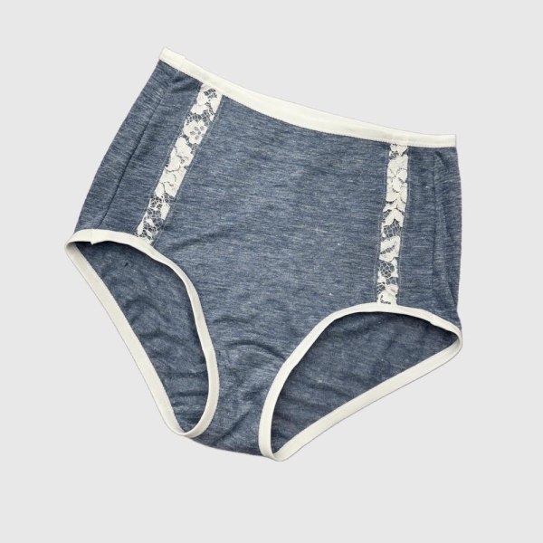 High waist linen french brief | linen women's underwear | Fleur d'Eve by Econica