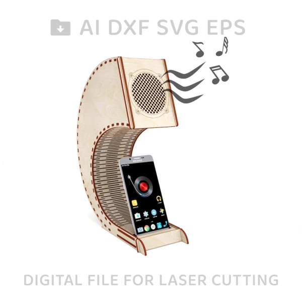 177-Phone holder vector for CNC svg vector file, vector cut file, digital vector art, cnc, cnc file, cnc pattern, cnc cut, laser cut - L177