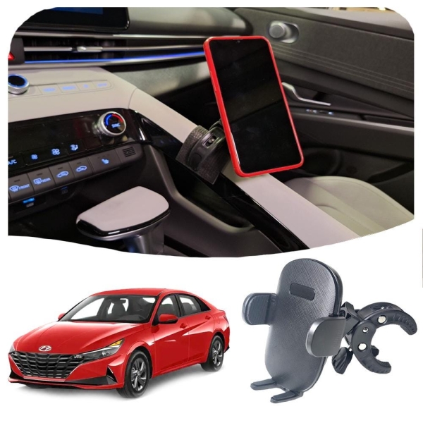 Custom Made Phone Mount holder made for Hyundai Elantra Dashboard (2021-2025) center console