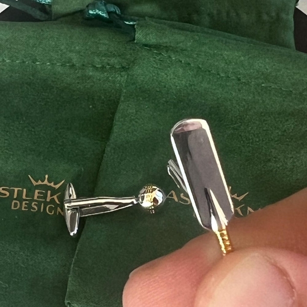 Cricket Bat and Ball Cufflinks Sports Inspired Men's Jewelry Cricket Accessories Unique Gift for Him Cricket Lover Cufflinks