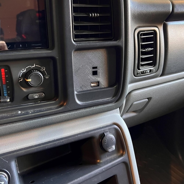 Dash Cubby Phone Mount (Optional USB) port for 1999 - 2006 Silverado Tahoe Suburban Yukon Sierra Chevrolet GMC