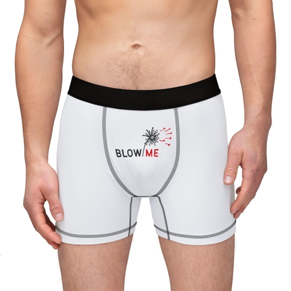 Funny Men's Boxers - "BLow ME" Underwear for Gag Gifts, Pajama Parties, Valentine's Day, Birthdays, Adult Humor