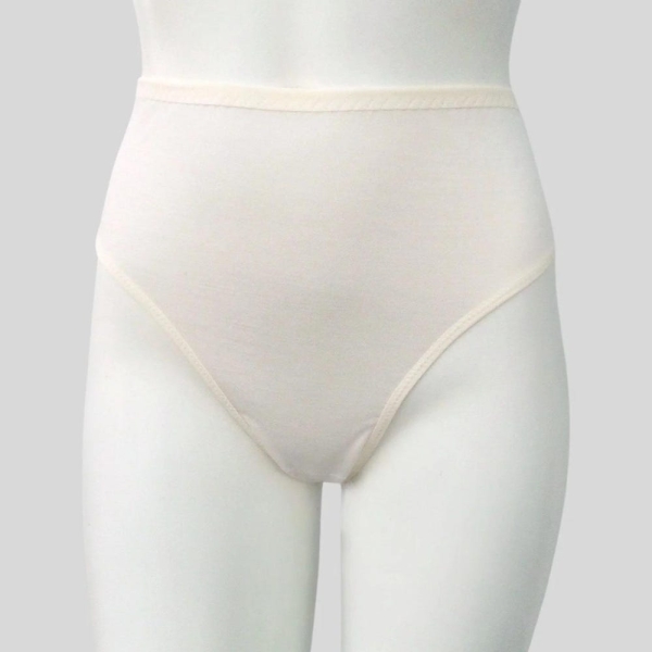 Merino wool high waist thong brief | Ready to ship wool underwear | Fleur d'Eve by Econica