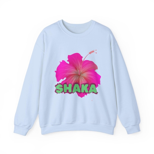 Shaka unisex  Heavy Blend™ Crewneck Sweatshirt - Shaka Floral Design