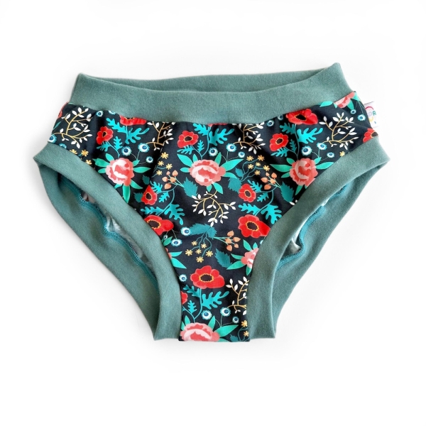 Floral Adult Pants | Women's Knickers | Organic Cotton Underwear