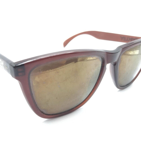 Oakley Vintage Frogskins Brown Sunglasses Brown Lens Sports Men Women Japan