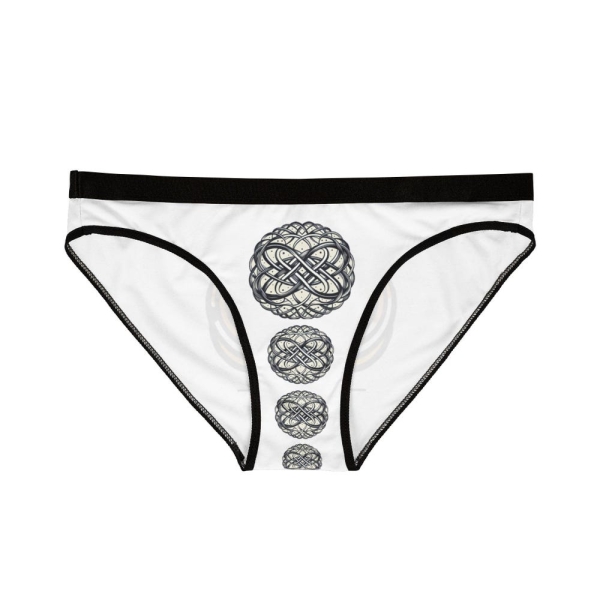 Bohemian Infinity Women's Underwear, Comfortable Lace Hipsters, Unique Gifts for Her, Everyday Wear, Infinity Symbol Design