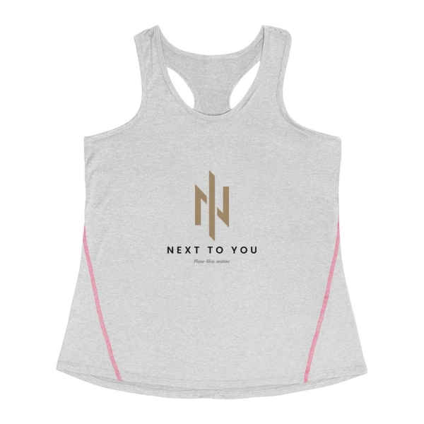 Sporty Women's Racerback Top - Next to You Design, Activewear, Gym Top, Workout Tank, Fitness Apparel, Casual Wear