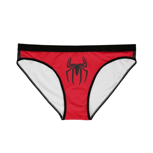 Spider Women's Underwear, Black Red Lingerie, Gothic Gothic Spider Panty, Halloween Costume, Spooky Intimates