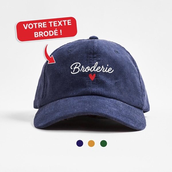 Personalized embroidered cap, Personalized embroidered velvet cap, Personalized men's gift, Godfather gift, Father's Day gift