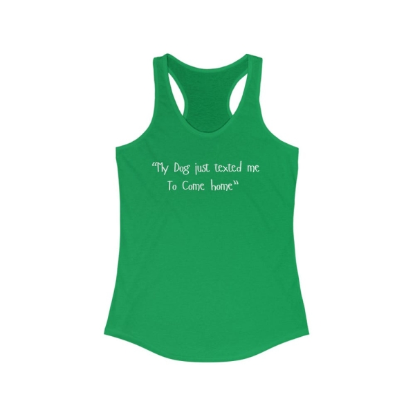 Copy of Dog Mom Women's Tank Top - Adopt Dog Fitness Racerback, Saved Me Cute Gym Fit Comfortable Top, Ideal Women Tank