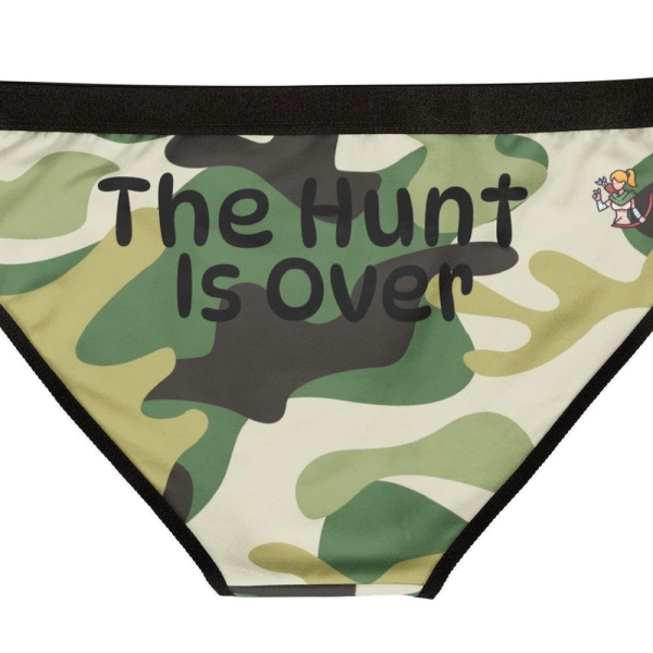 The Hunt is Over - Women's Underwear, Bachelorette Funny Saying perfect for Bridal Shower gift